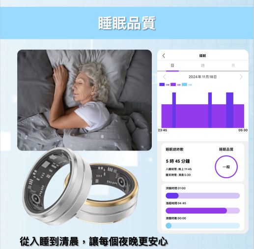 💛 智能健康戒指，關心親愛的家人每一天！